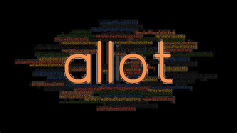 allot verb .